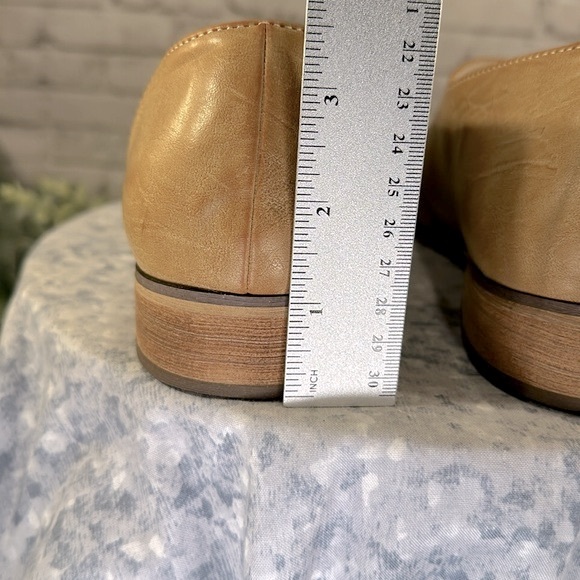 A Rider Girl - Light Caramel Half D’Orsay Open Toe Low Heel Flats WMS 10M✨EUC - Picture 8 of 10